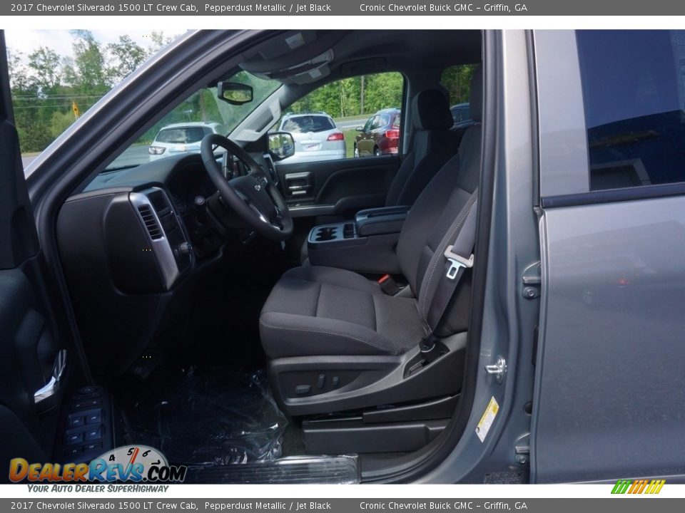 2017 Chevrolet Silverado 1500 LT Crew Cab Pepperdust Metallic / Jet Black Photo #9