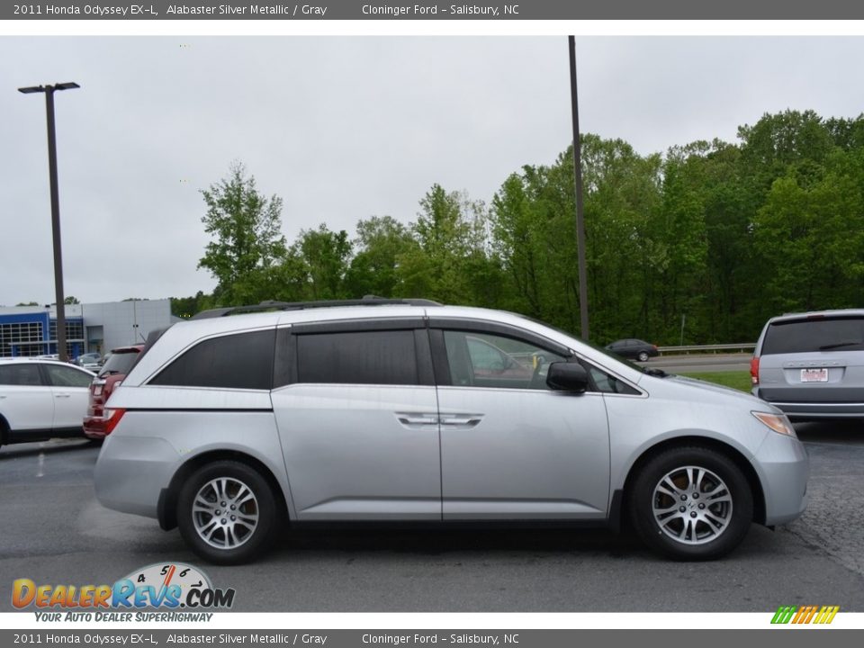 2011 Honda Odyssey EX-L Alabaster Silver Metallic / Gray Photo #2