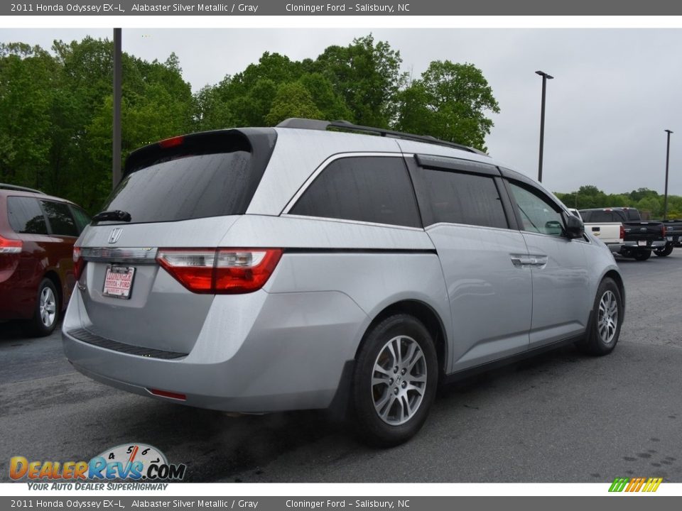 2011 Honda Odyssey EX-L Alabaster Silver Metallic / Gray Photo #3