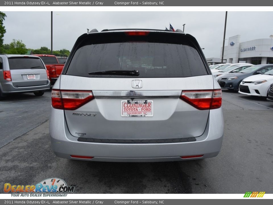2011 Honda Odyssey EX-L Alabaster Silver Metallic / Gray Photo #4