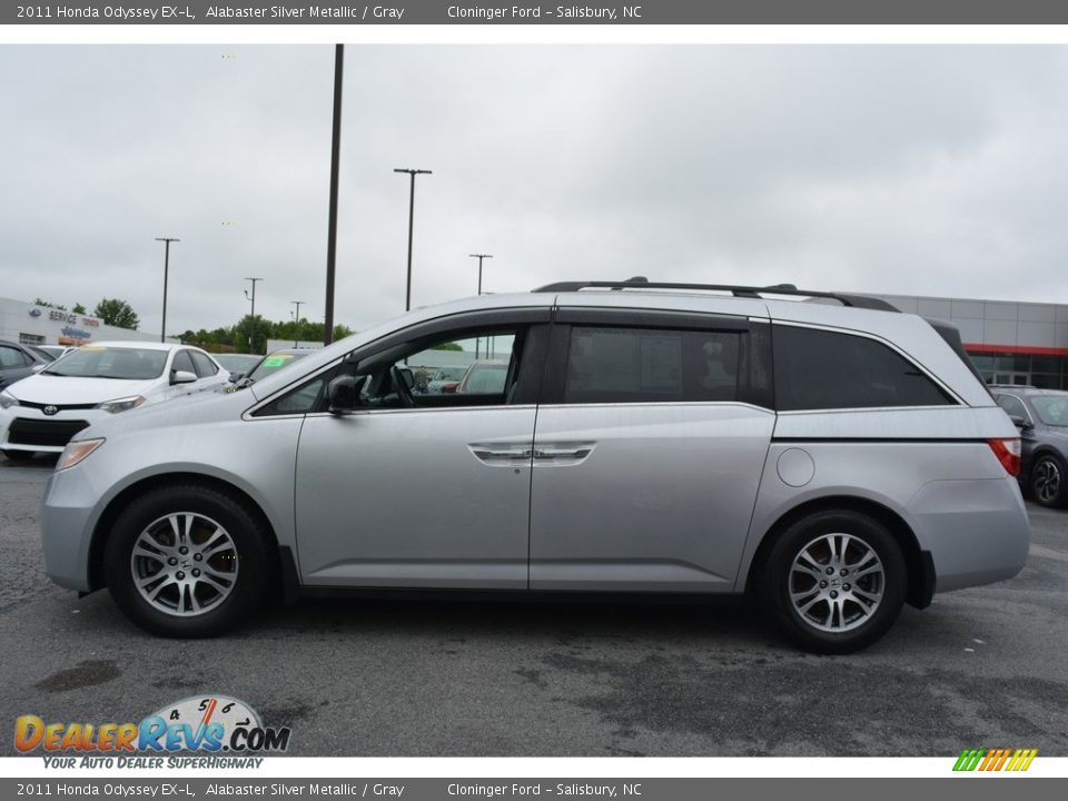 2011 Honda Odyssey EX-L Alabaster Silver Metallic / Gray Photo #5