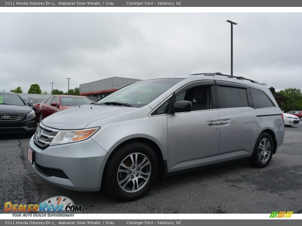 2011 Honda Odyssey EX-L Alabaster Silver Metallic / Gray Photo #6