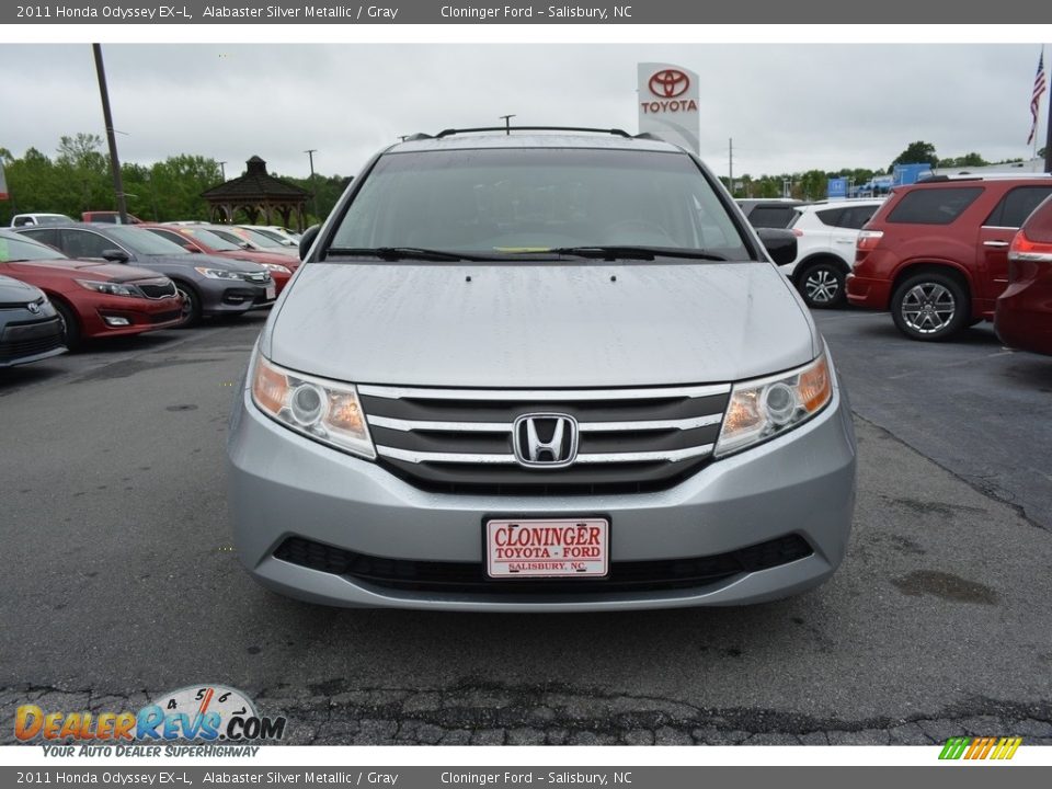 2011 Honda Odyssey EX-L Alabaster Silver Metallic / Gray Photo #7