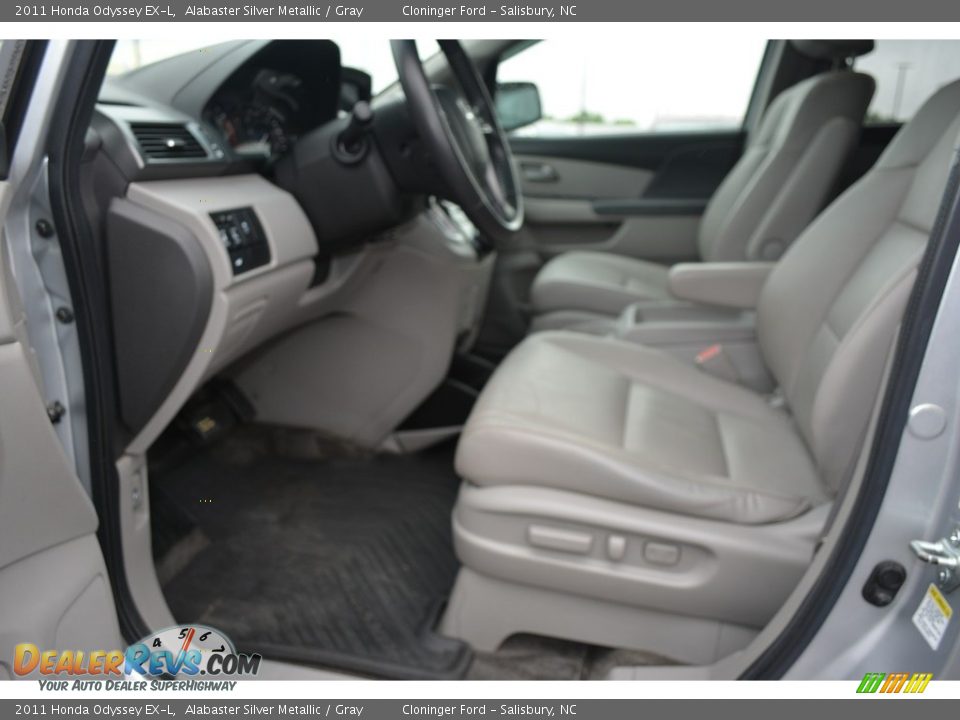 2011 Honda Odyssey EX-L Alabaster Silver Metallic / Gray Photo #9