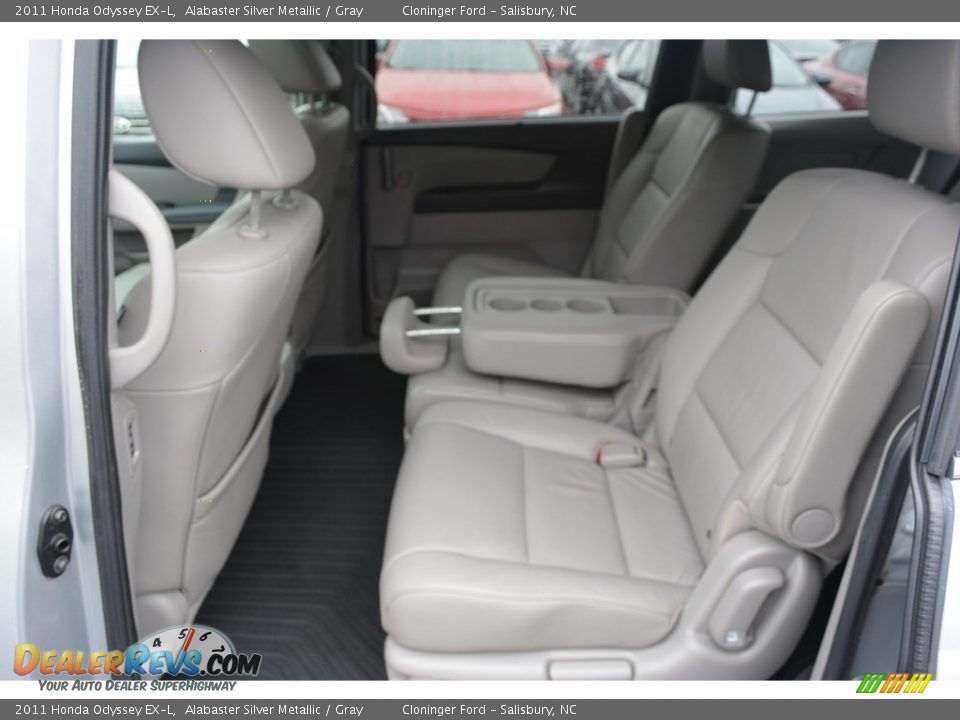 2011 Honda Odyssey EX-L Alabaster Silver Metallic / Gray Photo #12