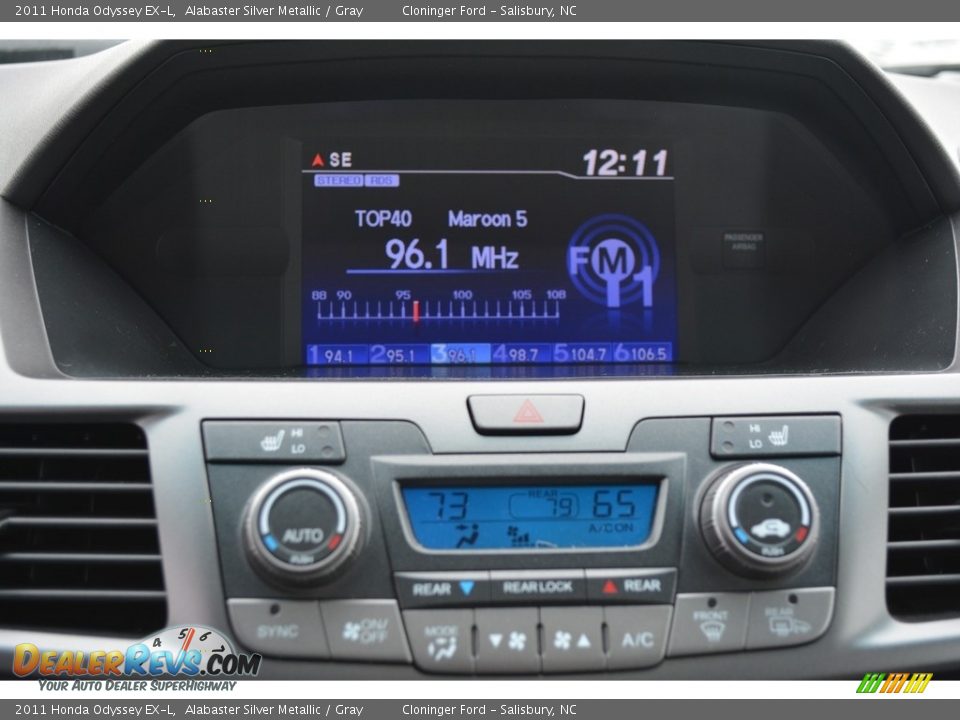 2011 Honda Odyssey EX-L Alabaster Silver Metallic / Gray Photo #19