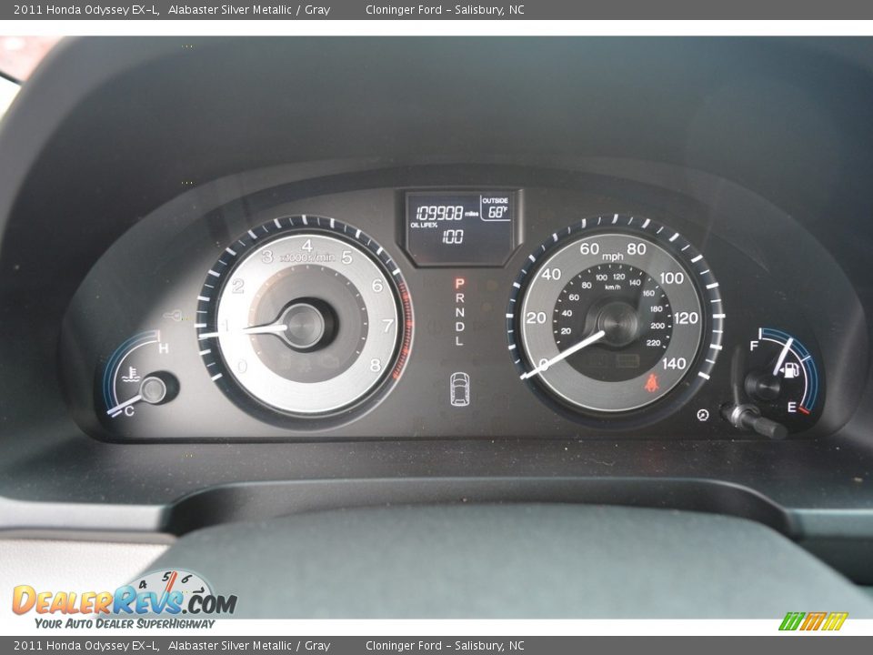 2011 Honda Odyssey EX-L Alabaster Silver Metallic / Gray Photo #25