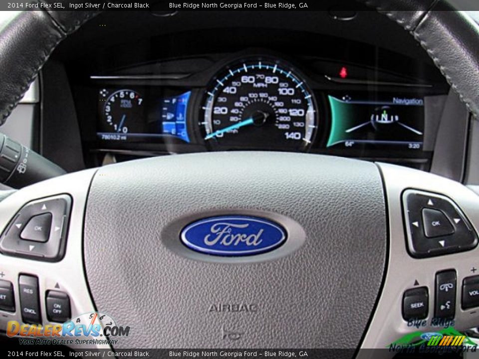 2014 Ford Flex SEL Ingot Silver / Charcoal Black Photo #21