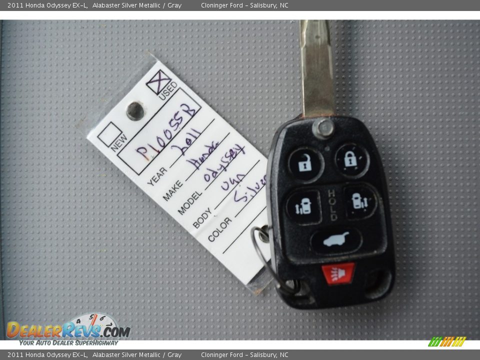 2011 Honda Odyssey EX-L Alabaster Silver Metallic / Gray Photo #28