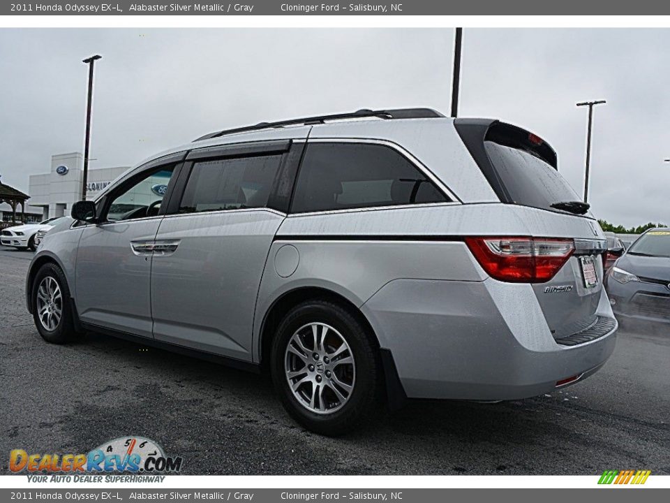 2011 Honda Odyssey EX-L Alabaster Silver Metallic / Gray Photo #29