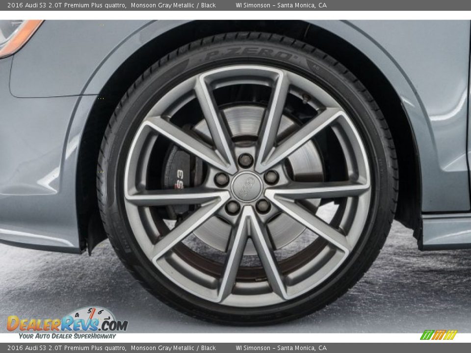 2016 Audi S3 2.0T Premium Plus quattro Monsoon Gray Metallic / Black Photo #8