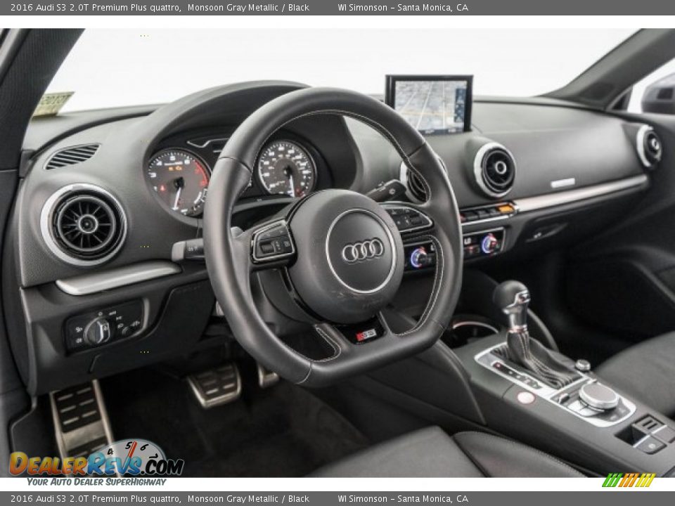 2016 Audi S3 2.0T Premium Plus quattro Monsoon Gray Metallic / Black Photo #20