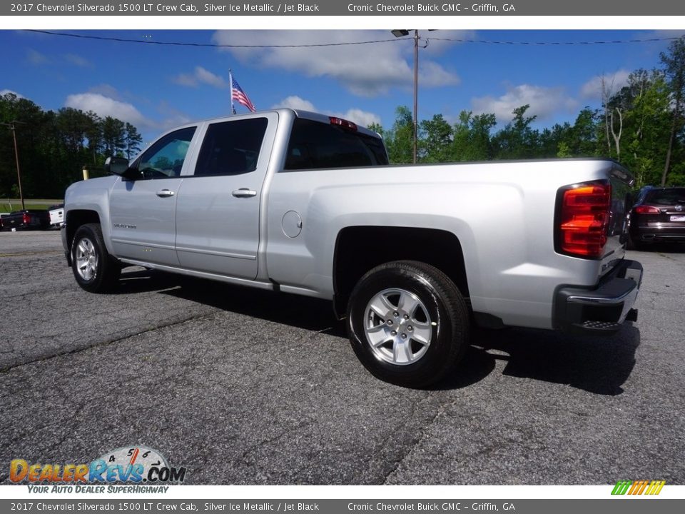 2017 Chevrolet Silverado 1500 LT Crew Cab Silver Ice Metallic / Jet Black Photo #5