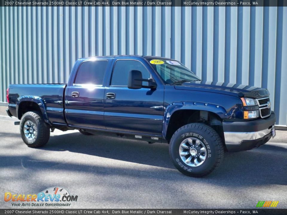 2007 Chevrolet Silverado 2500HD Classic LT Crew Cab 4x4 Dark Blue Metallic / Dark Charcoal Photo #1