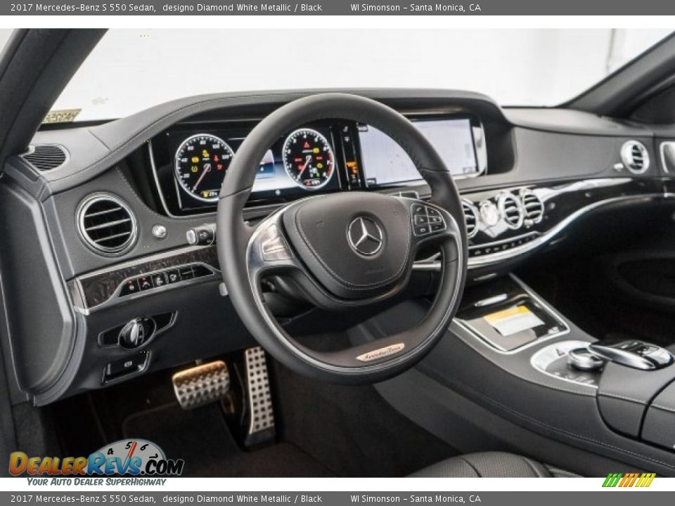 2017 Mercedes-Benz S 550 Sedan designo Diamond White Metallic / Black Photo #5