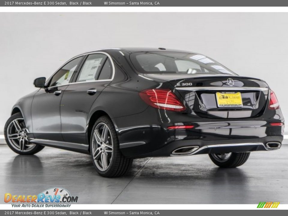 2017 Mercedes-Benz E 300 Sedan Black / Black Photo #3