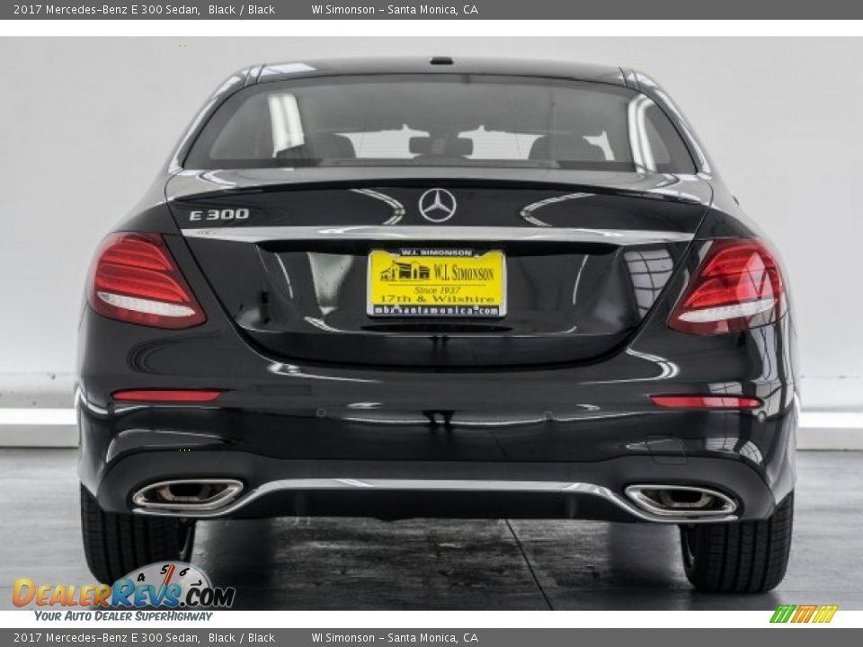 2017 Mercedes-Benz E 300 Sedan Black / Black Photo #4