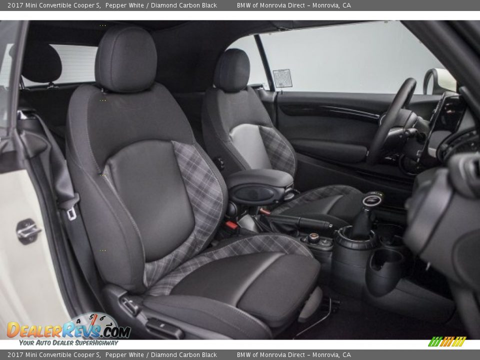 Diamond Carbon Black Interior - 2017 Mini Convertible Cooper S Photo #2
