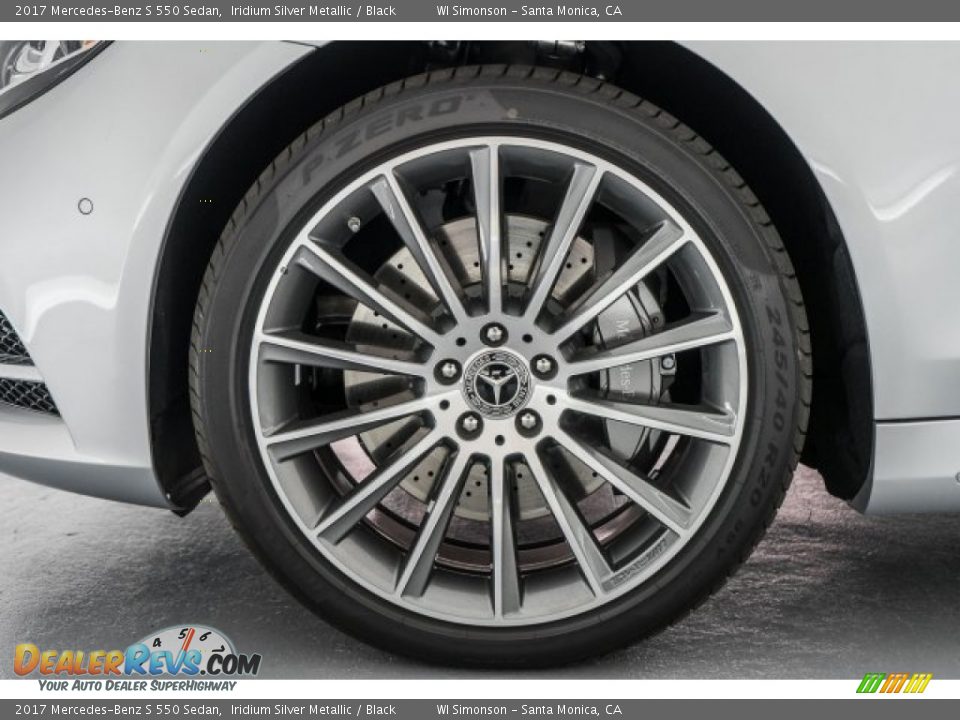 2017 Mercedes-Benz S 550 Sedan Iridium Silver Metallic / Black Photo #10