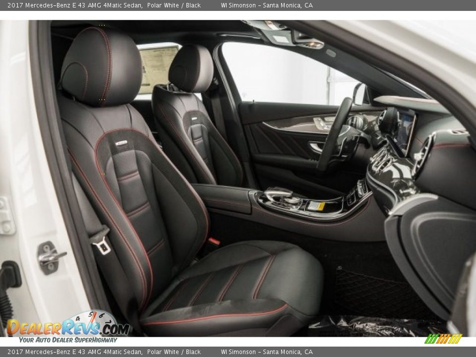 Black Interior - 2017 Mercedes-Benz E 43 AMG 4Matic Sedan Photo #2