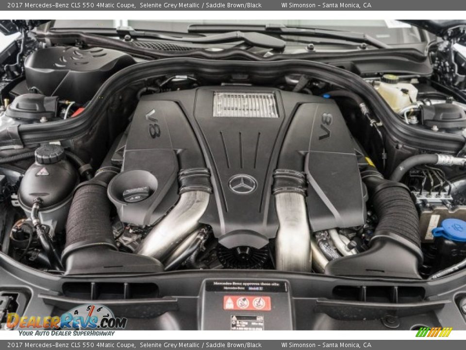 2017 Mercedes-Benz CLS 550 4Matic Coupe 4.7 Liter DI biturbo DOHC 32-Valve VVT V8 Engine Photo #9
