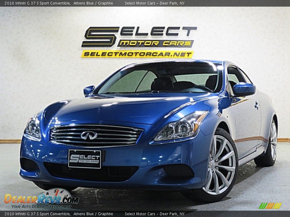 2010 Infiniti G 37 S Sport Convertible Athens Blue / Graphite Photo #1
