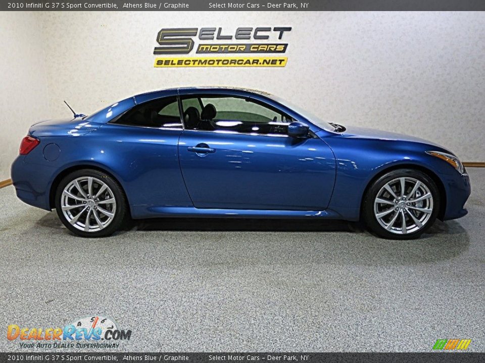 2010 Infiniti G 37 S Sport Convertible Athens Blue / Graphite Photo #4