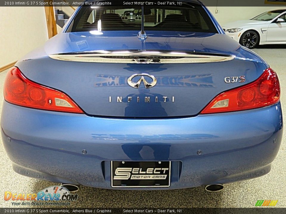 2010 Infiniti G 37 S Sport Convertible Athens Blue / Graphite Photo #5