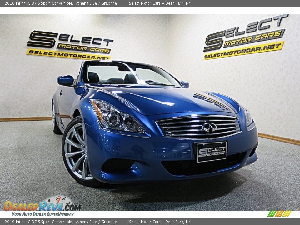 2010 Infiniti G 37 S Sport Convertible Athens Blue / Graphite Photo #7