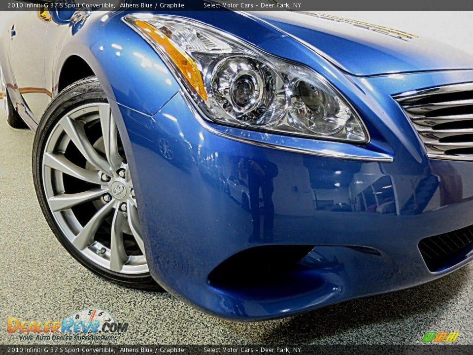 2010 Infiniti G 37 S Sport Convertible Athens Blue / Graphite Photo #10