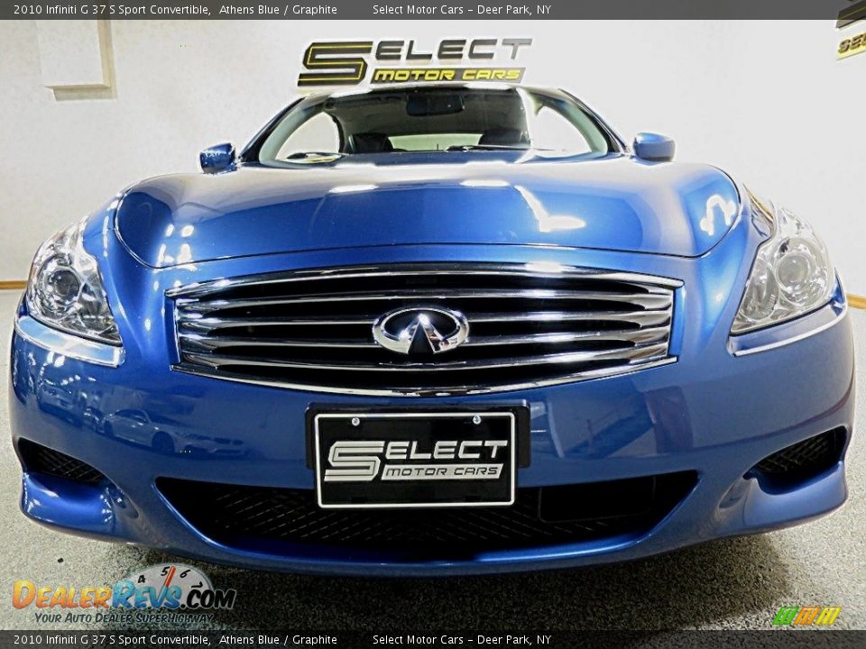 2010 Infiniti G 37 S Sport Convertible Athens Blue / Graphite Photo #11