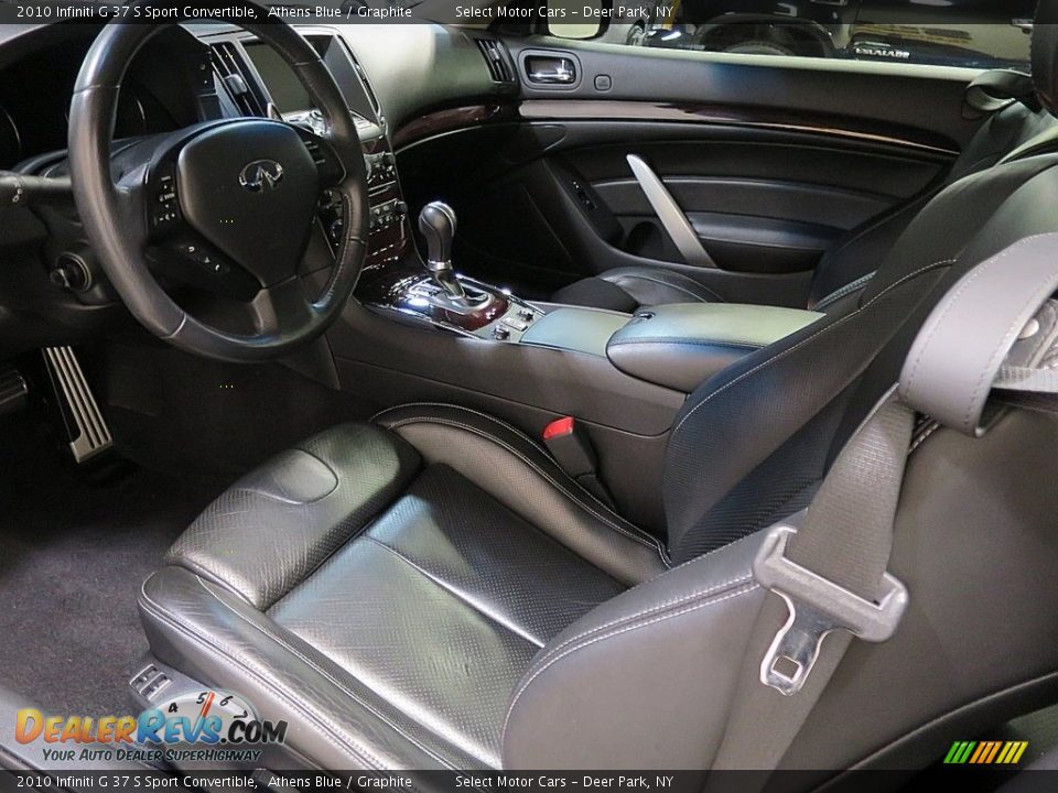 2010 Infiniti G 37 S Sport Convertible Athens Blue / Graphite Photo #12