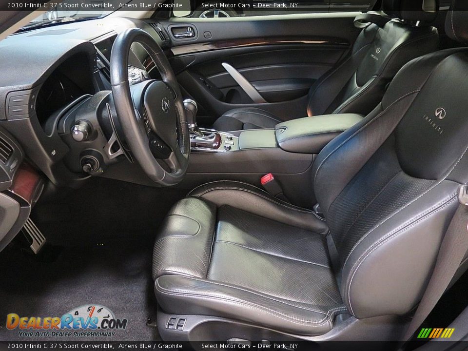 2010 Infiniti G 37 S Sport Convertible Athens Blue / Graphite Photo #13