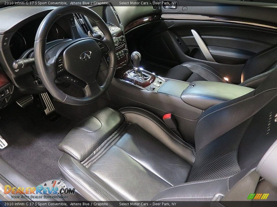 2010 Infiniti G 37 S Sport Convertible Athens Blue / Graphite Photo #14