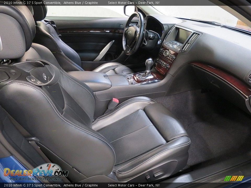 2010 Infiniti G 37 S Sport Convertible Athens Blue / Graphite Photo #15
