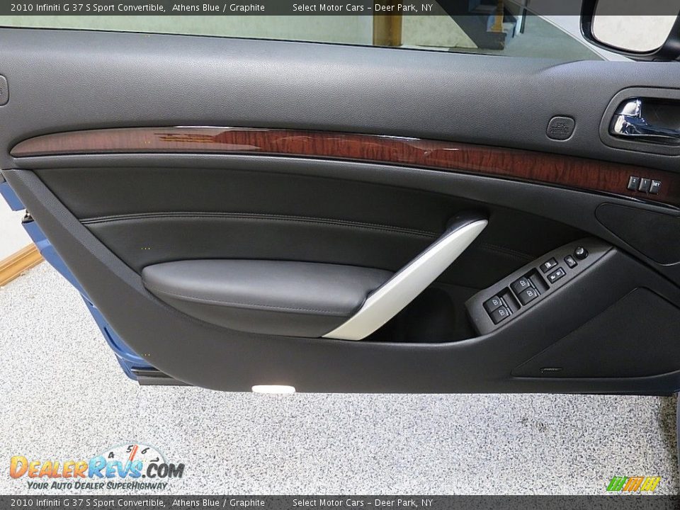 2010 Infiniti G 37 S Sport Convertible Athens Blue / Graphite Photo #19