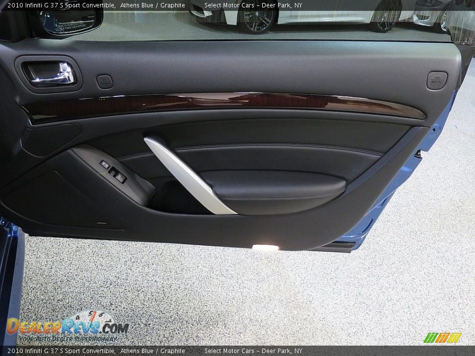 2010 Infiniti G 37 S Sport Convertible Athens Blue / Graphite Photo #20