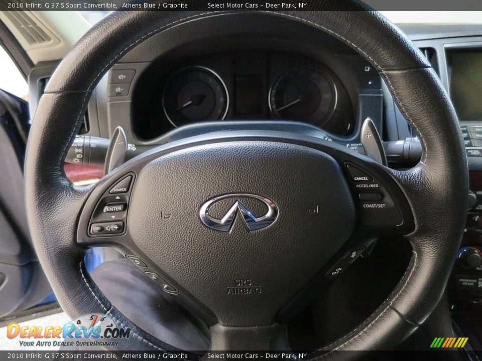 2010 Infiniti G 37 S Sport Convertible Athens Blue / Graphite Photo #25