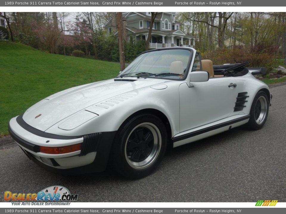 Front 3/4 View of 1989 Porsche 911 Carrera Turbo Cabriolet Slant Nose Photo #1