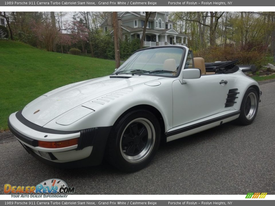 Front 3/4 View of 1989 Porsche 911 Carrera Turbo Cabriolet Slant Nose Photo #1