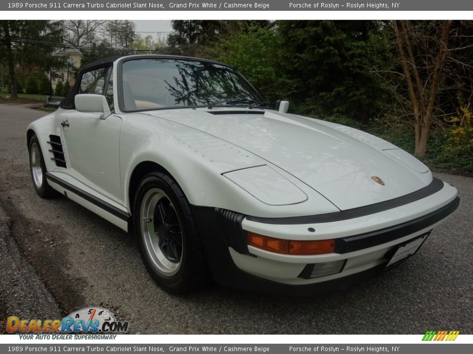 Front 3/4 View of 1989 Porsche 911 Carrera Turbo Cabriolet Slant Nose Photo #11