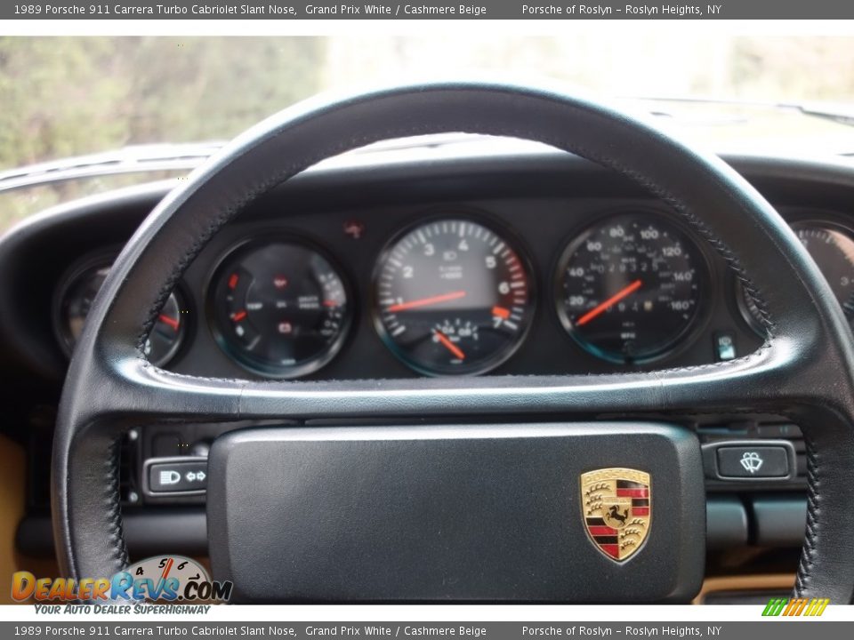1989 Porsche 911 Carrera Turbo Cabriolet Slant Nose Steering Wheel Photo #23