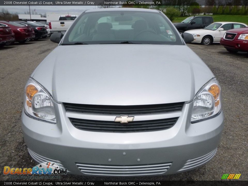2008 Chevrolet Cobalt LS Coupe Ultra Silver Metallic / Gray Photo #2