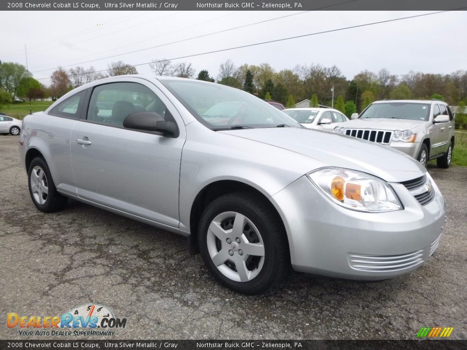 2008 Chevrolet Cobalt LS Coupe Ultra Silver Metallic / Gray Photo #3