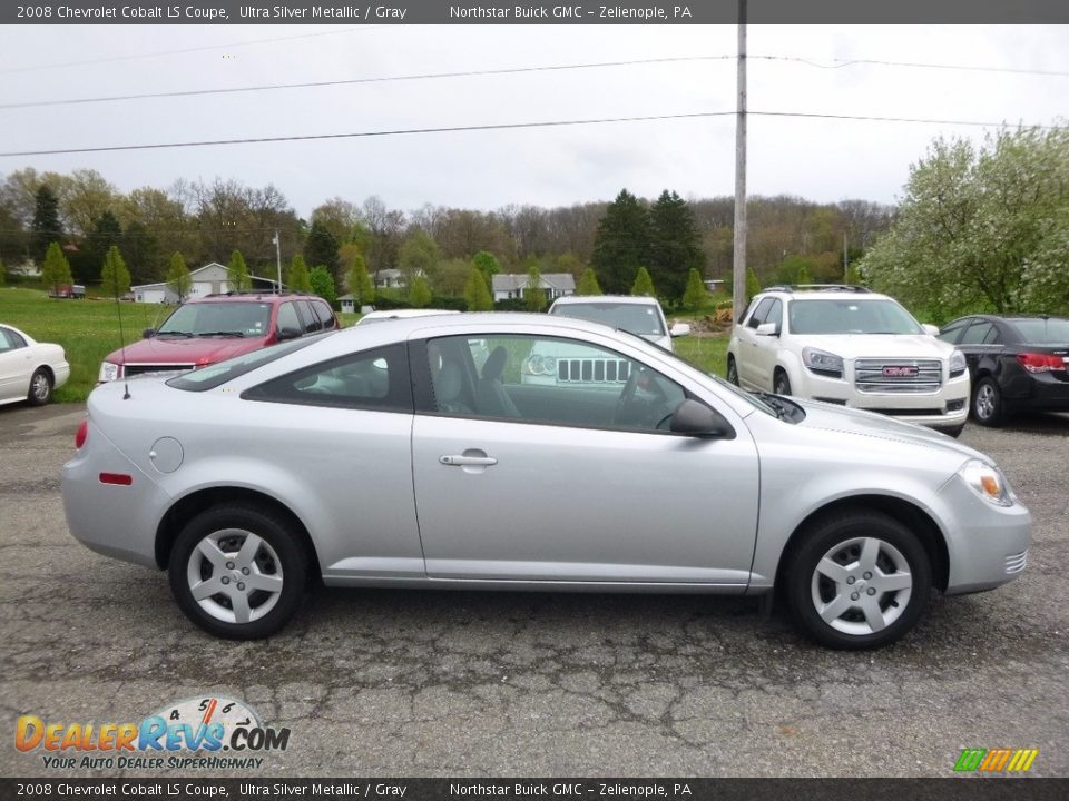 2008 Chevrolet Cobalt LS Coupe Ultra Silver Metallic / Gray Photo #4