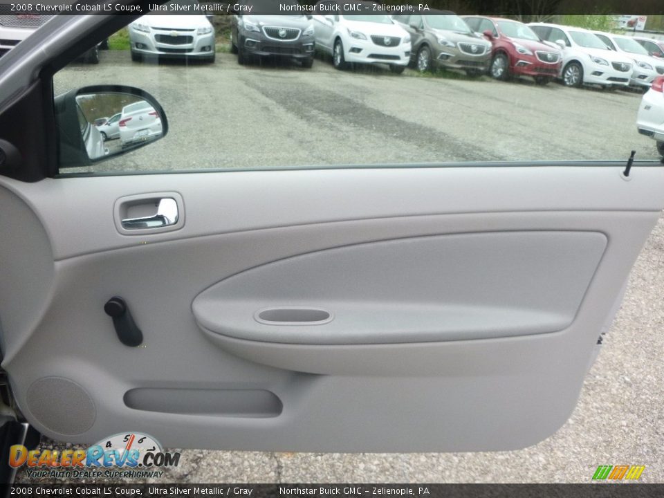 2008 Chevrolet Cobalt LS Coupe Ultra Silver Metallic / Gray Photo #6