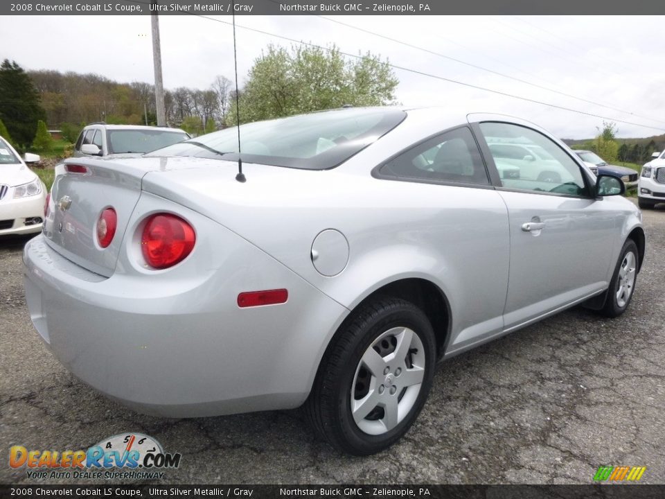 2008 Chevrolet Cobalt LS Coupe Ultra Silver Metallic / Gray Photo #8
