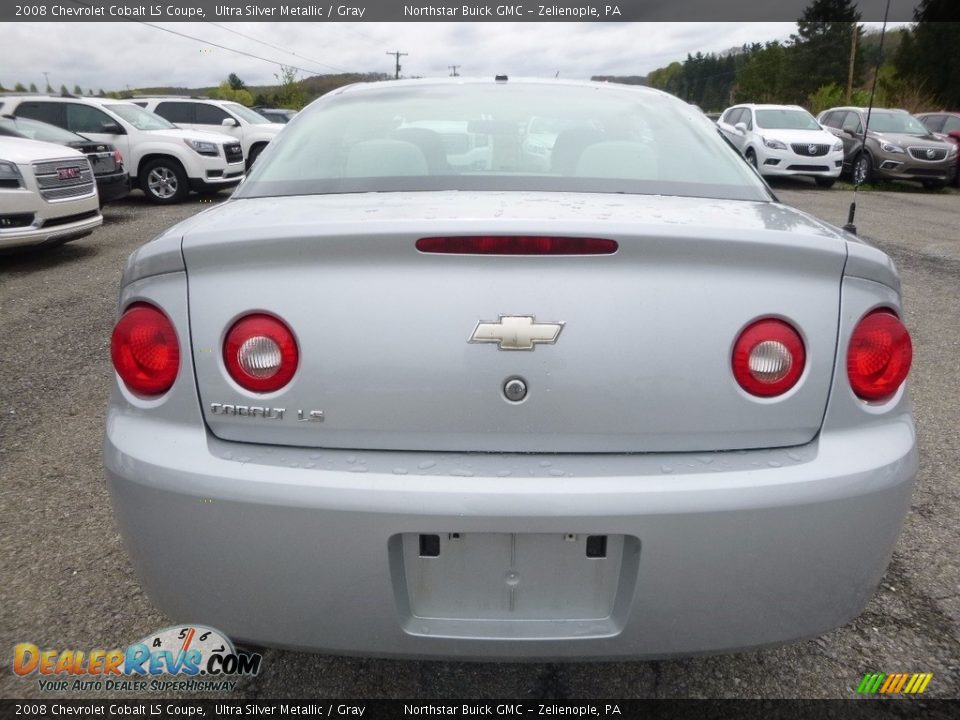 2008 Chevrolet Cobalt LS Coupe Ultra Silver Metallic / Gray Photo #9