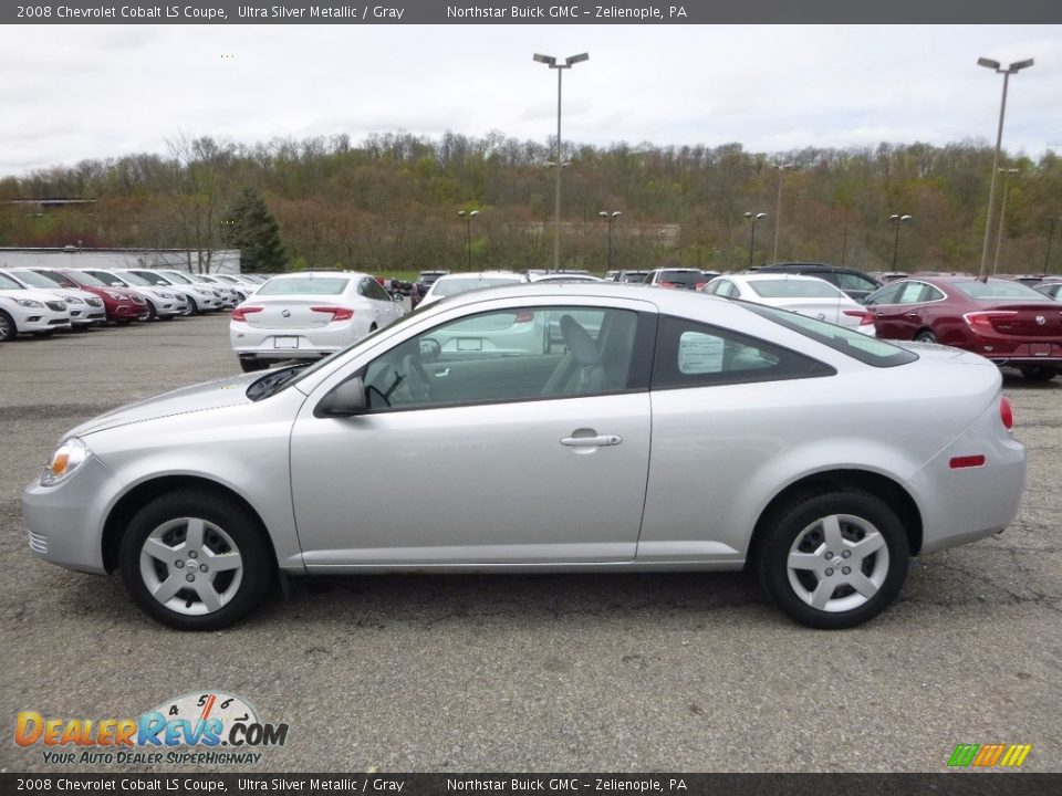 2008 Chevrolet Cobalt LS Coupe Ultra Silver Metallic / Gray Photo #11