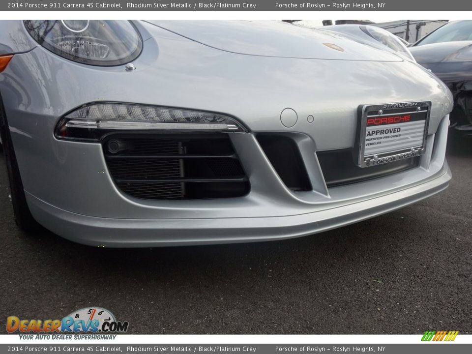 2014 Porsche 911 Carrera 4S Cabriolet Rhodium Silver Metallic / Black/Platinum Grey Photo #10